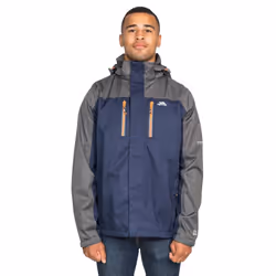 Trespass Mens Waterproof Jacket Hooded Wooster - S, Navy