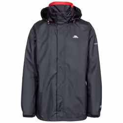 Trespass Mens Waterproof Jacket Hooded Fraser II - M, Black