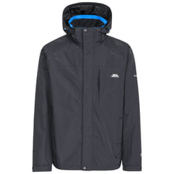 Trespass Mens Waterproof Jacket Hooded Edwards II - L, Black