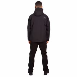 Trespass Mens Waterproof Jacket Hooded Edwards II - L, Black