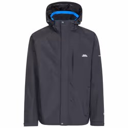 Trespass Mens Waterproof Jacket Hooded Edwards II - M, Black