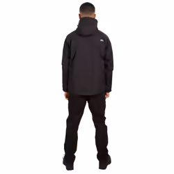 Trespass Mens Waterproof Jacket Hooded Edwards II - XXS, Black
