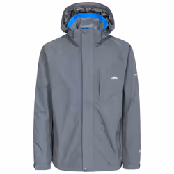 Trespass Mens Waterproof Jacket Hooded Edwards II - L, Carbon