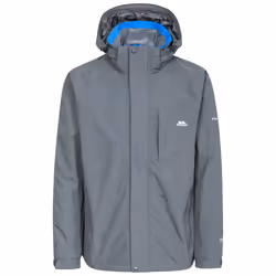 Trespass Mens Waterproof Jacket Hooded Edwards II - M, Carbon