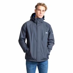 Trespass Mens Waterproof Jacket Hooded Edwards II - M, Carbon