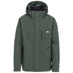 Trespass Mens Waterproof Jacket Hooded Edwards II - L, Olive