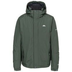 Trespass Mens Waterproof Jacket With Hood Donelly - XXS, Olive
