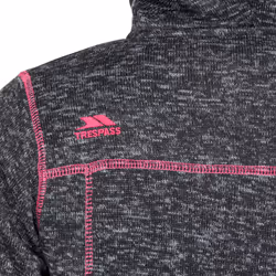 Trespass Womens Hoodie Fleece Full Zip Odelia B - 10, Black Marl