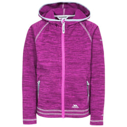 Trespass Girls Fleece Full Zip Hoodie Goodness - 11-12 Years, Purple Orchid Marl