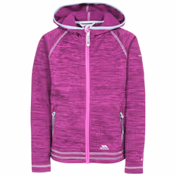 Trespass Girls Fleece Full Zip Hoodie Goodness - 2-3 Years, Purple Orchid Marl