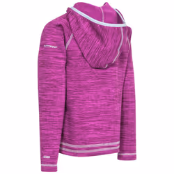 Trespass Girls Fleece Full Zip Hoodie Goodness - 9-10 Years, Purple Orchid Marl
