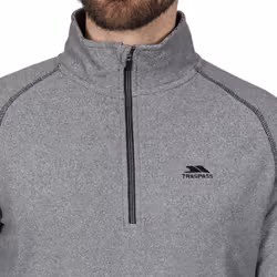 Trespass Mens 1/2 Zip Fleece Pullover Keynote - S, Black