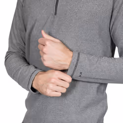 Trespass Mens 1/2 Zip Fleece Pullover Keynote - S, Black - Additional view 6