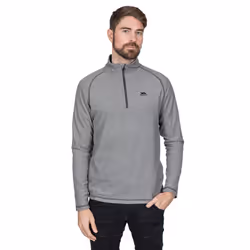 Trespass Mens 1/2 Zip Fleece Pullover Keynote - XXS, Black