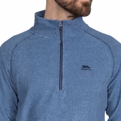 Trespass Mens 1/2 Zip Fleece Pullover Keynote - S, Navy
