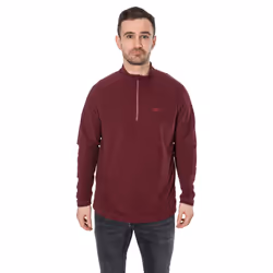 Trespass Mens 1/2 Zip Fleece Pullover Keynote - M, Prune