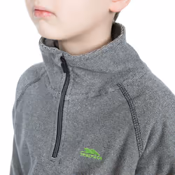 Trespass Boys 1/2 Zip Fleece Pullover Top Keynote - 2-3 Years, Black