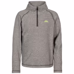 Trespass Boys 1/2 Zip Fleece Pullover Top Keynote - 5-6 Years, Black