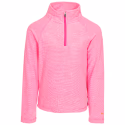 Trespass Girls 1/2 Zip Jumper Pullover Meadows - 11-12 Years, Pink Lady