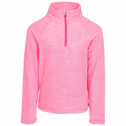 Trespass Girls 1/2 Zip Jumper Pullover Meadows - 9-10 Years, Pink Lady