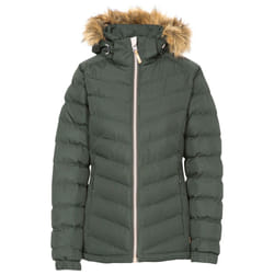 Trespass Womens Padded Hooded Casual Jacket Nadina - 14, Olive