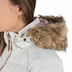 Trespass Womens Padded Hooded Casual Jacket Nadina - 10, Vanilla
