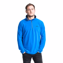 Trespass Mens Fleece Jumper 1/2 Zip Blackford - M, Bright Blue