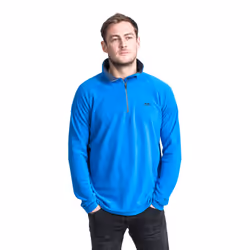 Trespass Mens Fleece Jumper 1/2 Zip Blackford - XL, Bright Blue