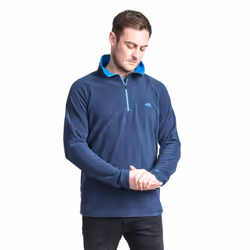 Trespass Mens Fleece Jumper 1/2 Zip Blackford - L, Navy