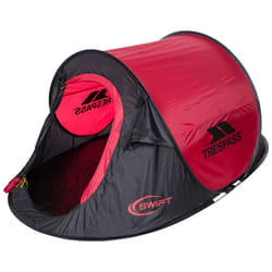 Trespass Waterproof 2 Man Pop Up Tent Swift2 - One Size, Red