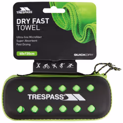 Trespass Microfiber Towel 60X120cm Gym Towel - EACH, Green