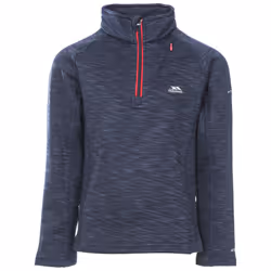 Trespass Boys 1/2 Zip Fleece Edvin - 11-12 Years, Navy Marl