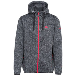 Trespass Mens Fleece Jacket Hoodie Odeno - M, Black Marl