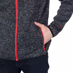 Trespass Mens Fleece Jacket Hoodie Odeno - M, Black Marl