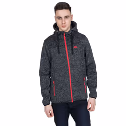 Trespass Mens Fleece Jacket Hoodie Odeno - M, Black Marl