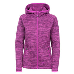 Trespass Womens Fleece Jacket Full Zip Riverstone - 16, Purple Orchid Marl