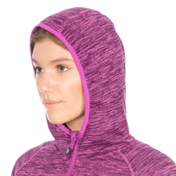 Trespass Womens Fleece Jacket Full Zip Riverstone - 16, Purple Orchid Marl