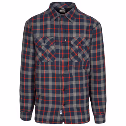 Trespass Mens Long Sleeved Check Shirt Rapeseed - XL, Navy Check