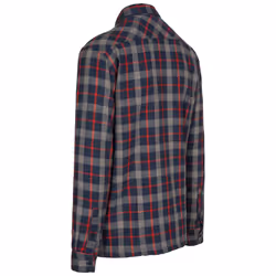 Trespass Mens Long Sleeved Check Shirt Rapeseed - XL, Navy Check