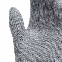Trespass Kids Knitted Glove Bargo - 8/10, Grey Marl