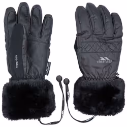 Trespass Womens Ski Gloves Lightly Padded Yanki - 14, Black