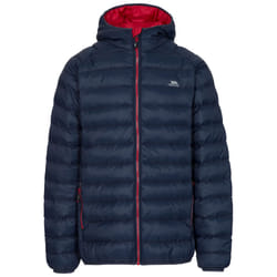 Trespass Mens Padded Jacket Hooded Full Zip Bosten - XS, Navy