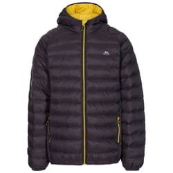 Trespass Mens Padded Jacket Hooded Full Zip Bosten - XS, Dark Grey