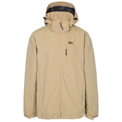 Trespass Mens Waterproof Jacket With Hood Weir - S, Tan