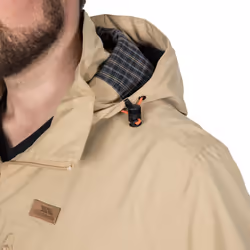Trespass Mens Waterproof Jacket With Hood Weir - S, Tan