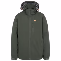 Trespass Mens Waterproof Jacket With Hood Weir - M, Olive