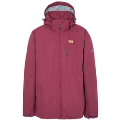 Trespass Mens Waterproof Jacket With Hood Weir - XXL, Prune