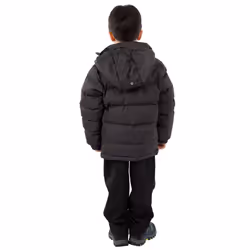 Trespass Boys Padded Jacket Hooded Tuff - 3-4 Years, Dark Grey