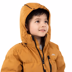 Trespass Boys Padded Jacket Hooded Tuff - 2-3 Years, Sandstone