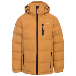 Trespass Boys Padded Jacket Hooded Tuff - 5-6 Years, Sandstone